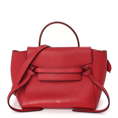 Celine Grained Calfskin Micro Belt Bag Coquelicot 1 of 8