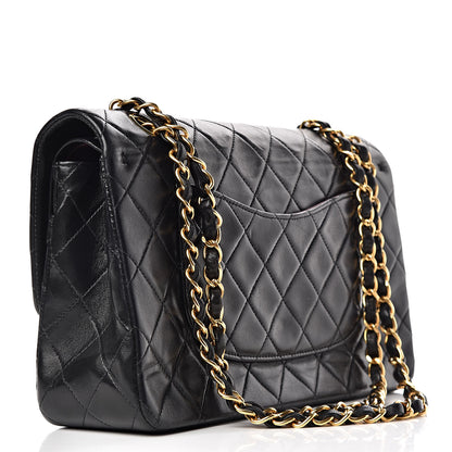 Chanel Lambskin Quilted Medium Double Flap Black 4 of 13
