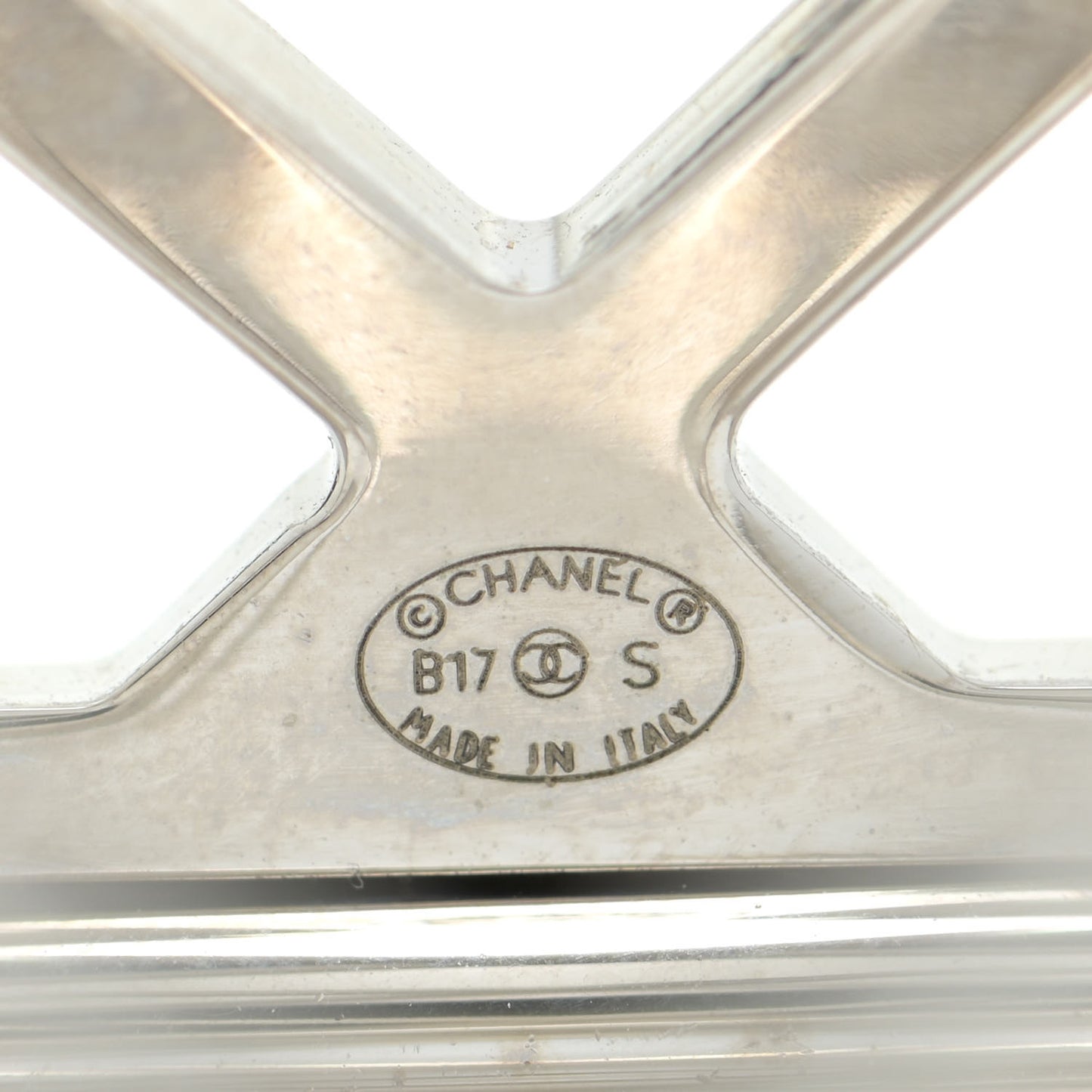 Crystal CC Cuff Silver