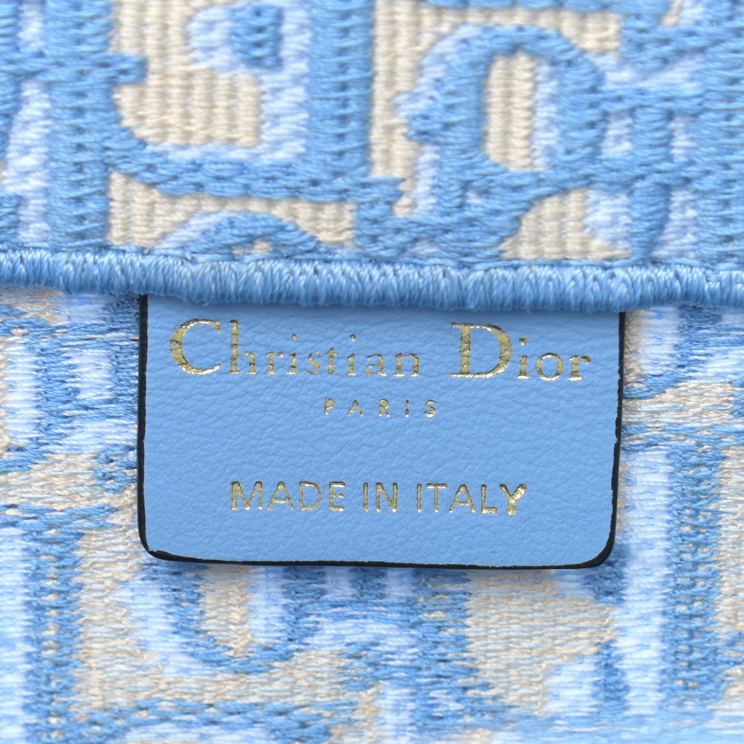 Christian Dior Oblique Medium Book Tote Light Blue 6 of 10