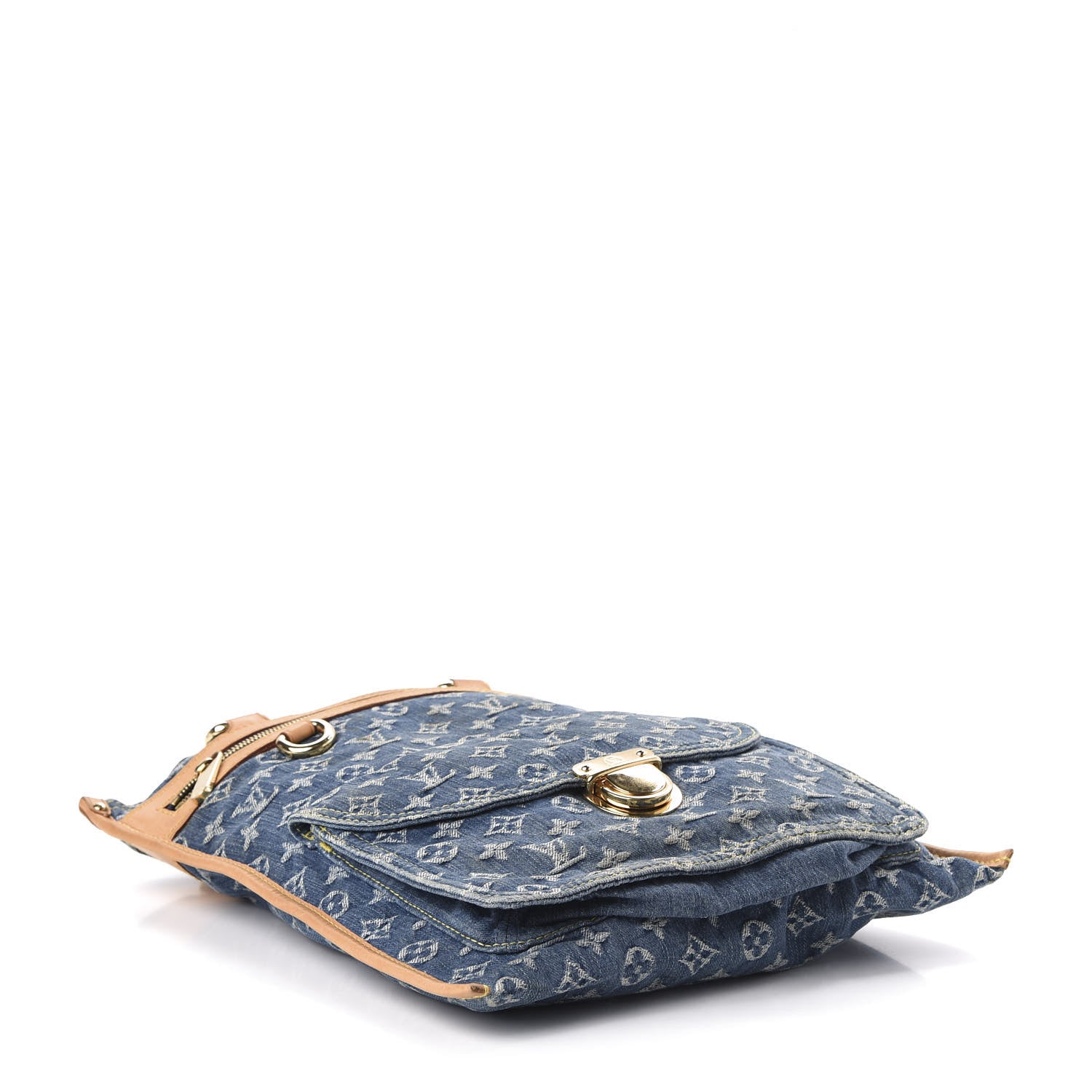 Louis Vuitton Monogram Denim Sac Plat Blue 4 of 9