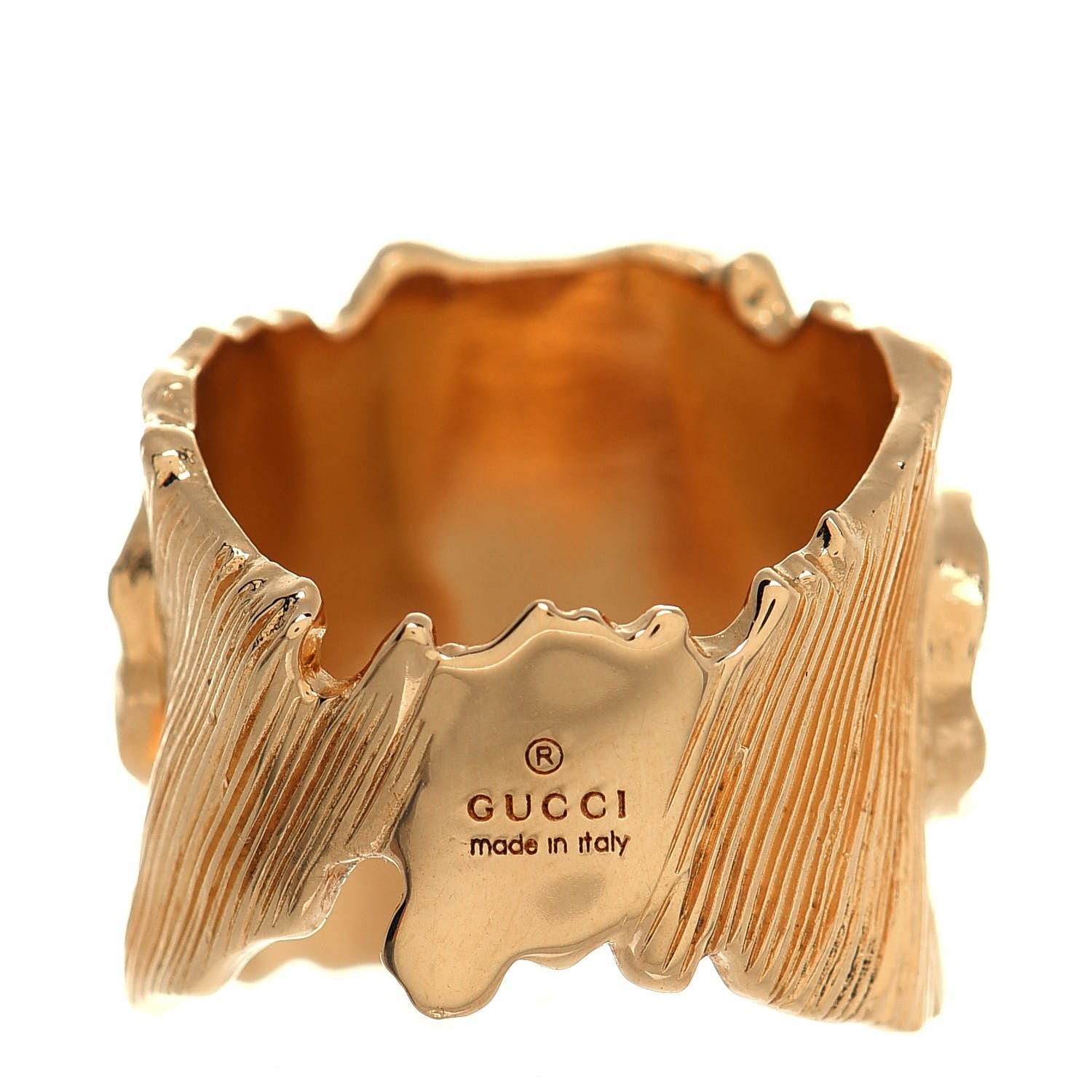 Gucci Metal Crystal GG Ring S Red 4 of 5
