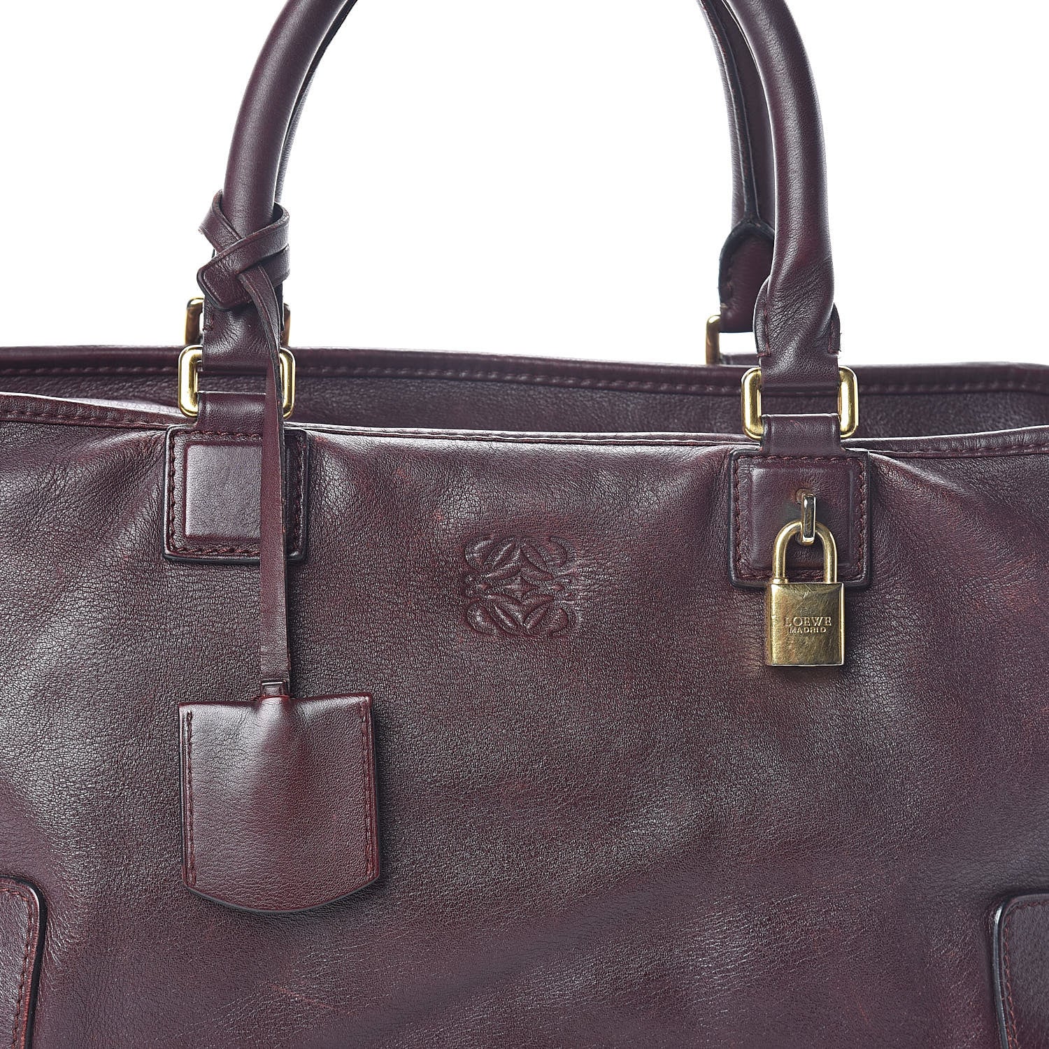 Loewe Calfskin Amazona 36 Purple 7 of 9