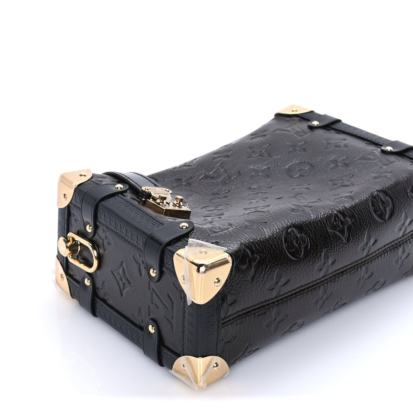 Calfskin Monogram Side Trunk MM  Brown