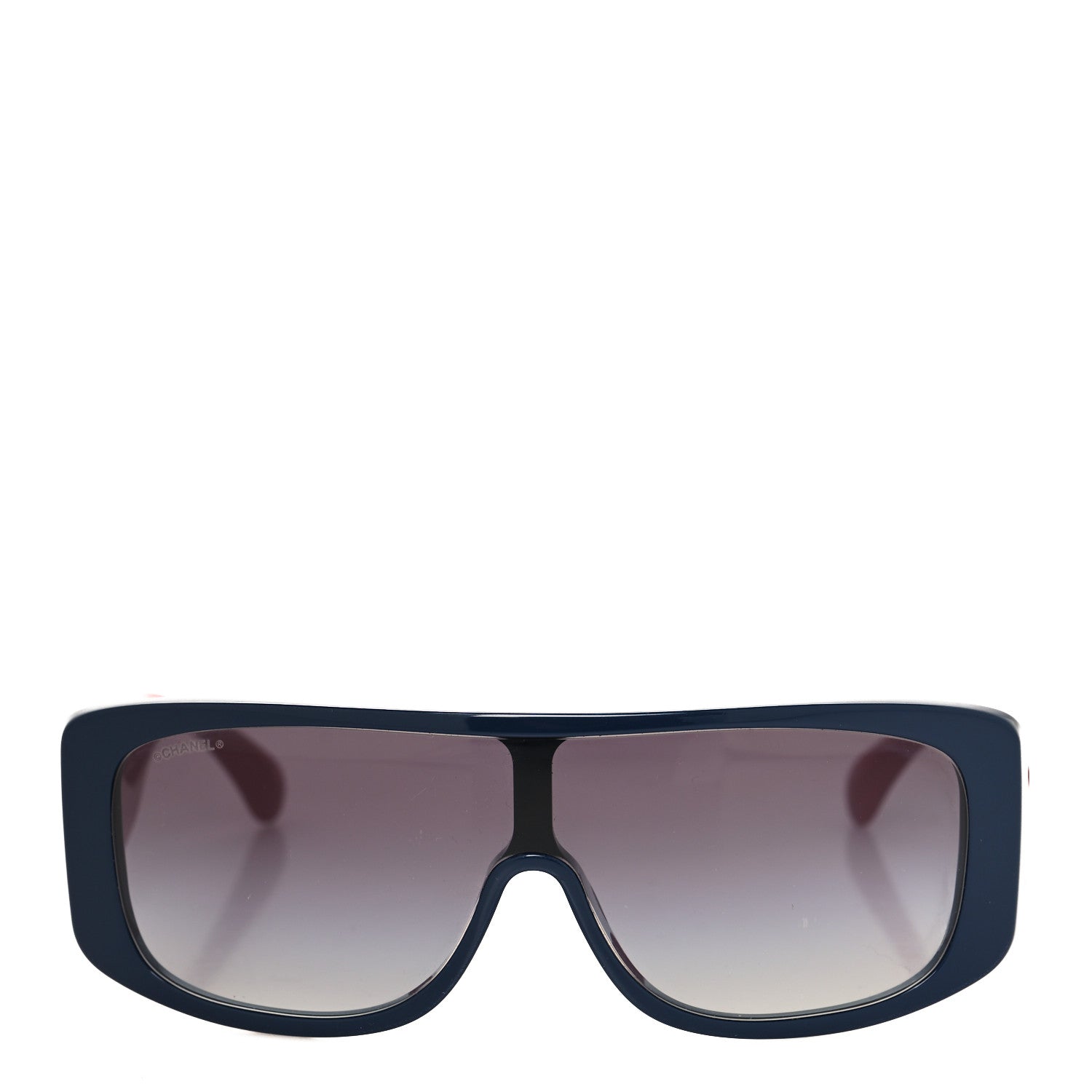 Chanel Acetate Shield Sunglasses 71466-A Blue Pink 2 of 7