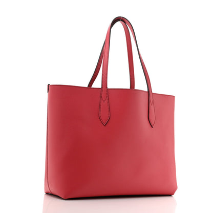 Burberry Haymarket Check Medium Reversible Tote Poppy Red 4 of 7
