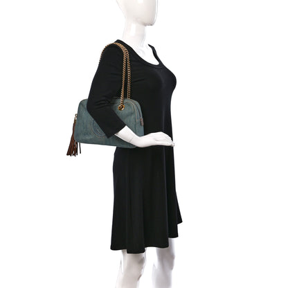 Gucci Denim Small Soho Bowler Blue 2 of 9