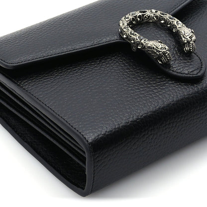 Gucci Calfskin Mini Dionysus Chain Wallet Black 7 of 8