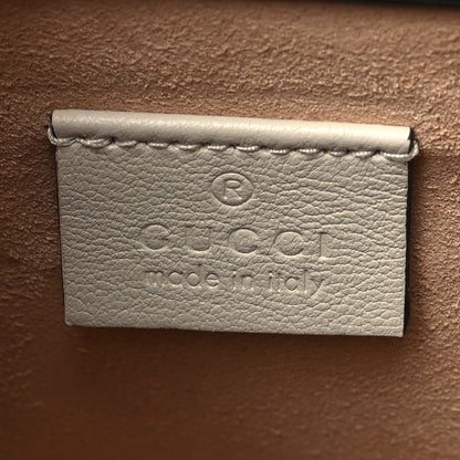 Gucci Wonka Grain Calfskin Mini Diana Tote Bag Mystic White Orange Fluo 6 of 11