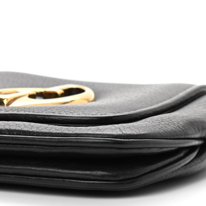 Gucci Pebbled Calfskin Small 1973 Chain Shoulder Bag Black 10 of 10