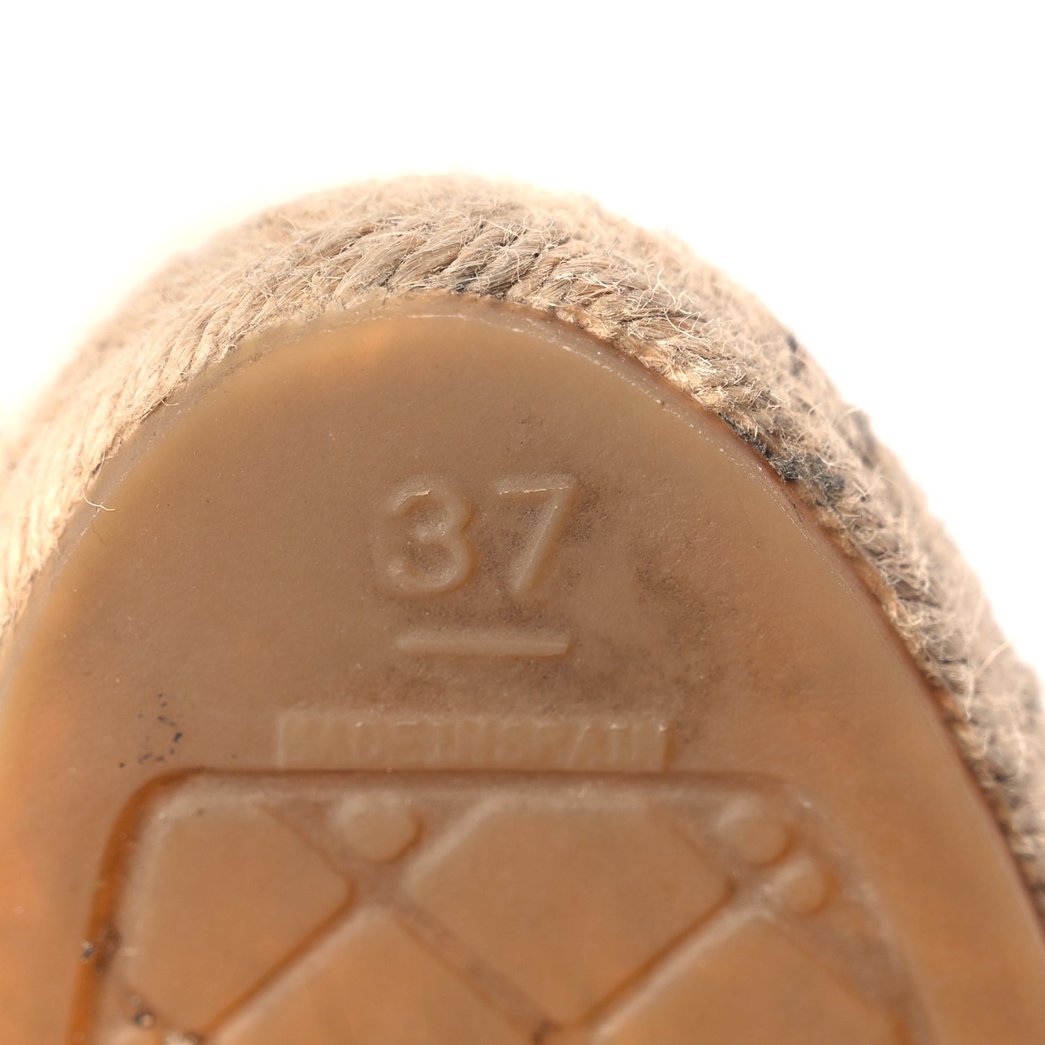 Chanel Lambskin CC Espadrilles 37 Beige Black 6 of 10