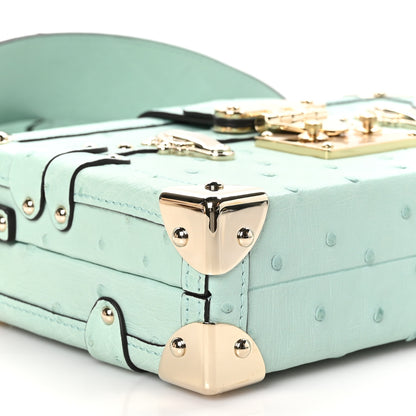 Louis Vuitton Ostrich Petite Malle Vert Celadon 8 of 9