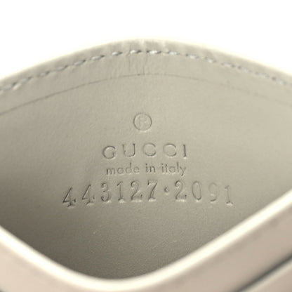 Gucci Calfskin Matelasse GG Marmont Card Holder  Light Grey 7 of 7