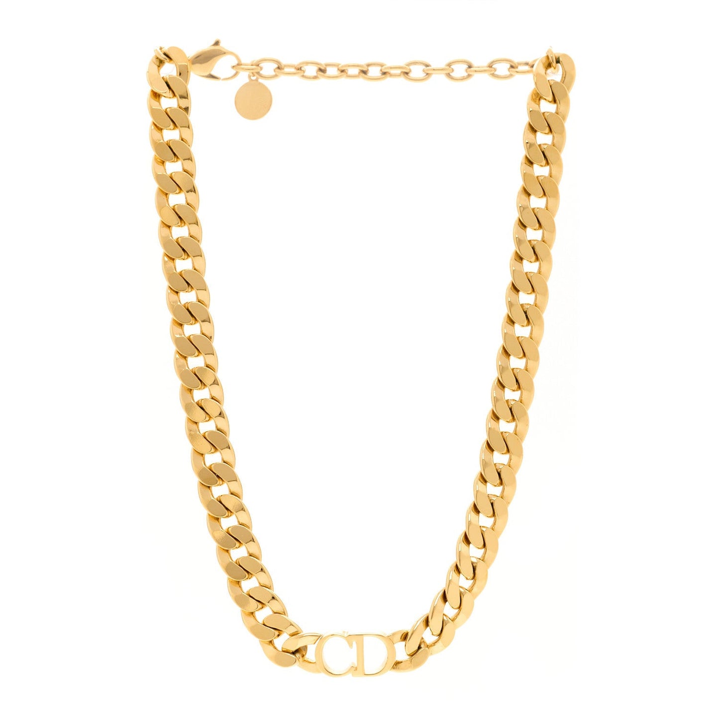 Metal Danseuse Etoile Chain Choker Necklace Gold