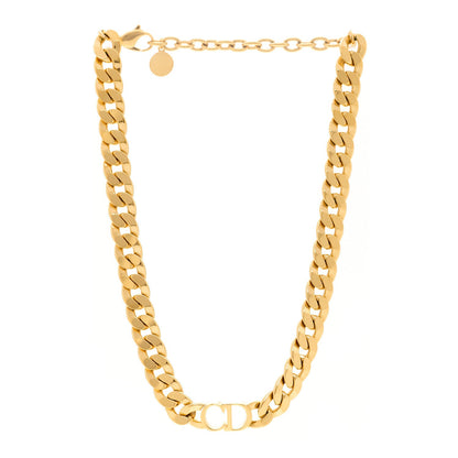 Christian Dior Metal Danseuse Etoile Chain Choker Necklace Gold 3 of 6
