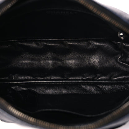 Chanel Metallic Aged Calfskin Quilted Medium Reissue Camera Case Black 4 of 8