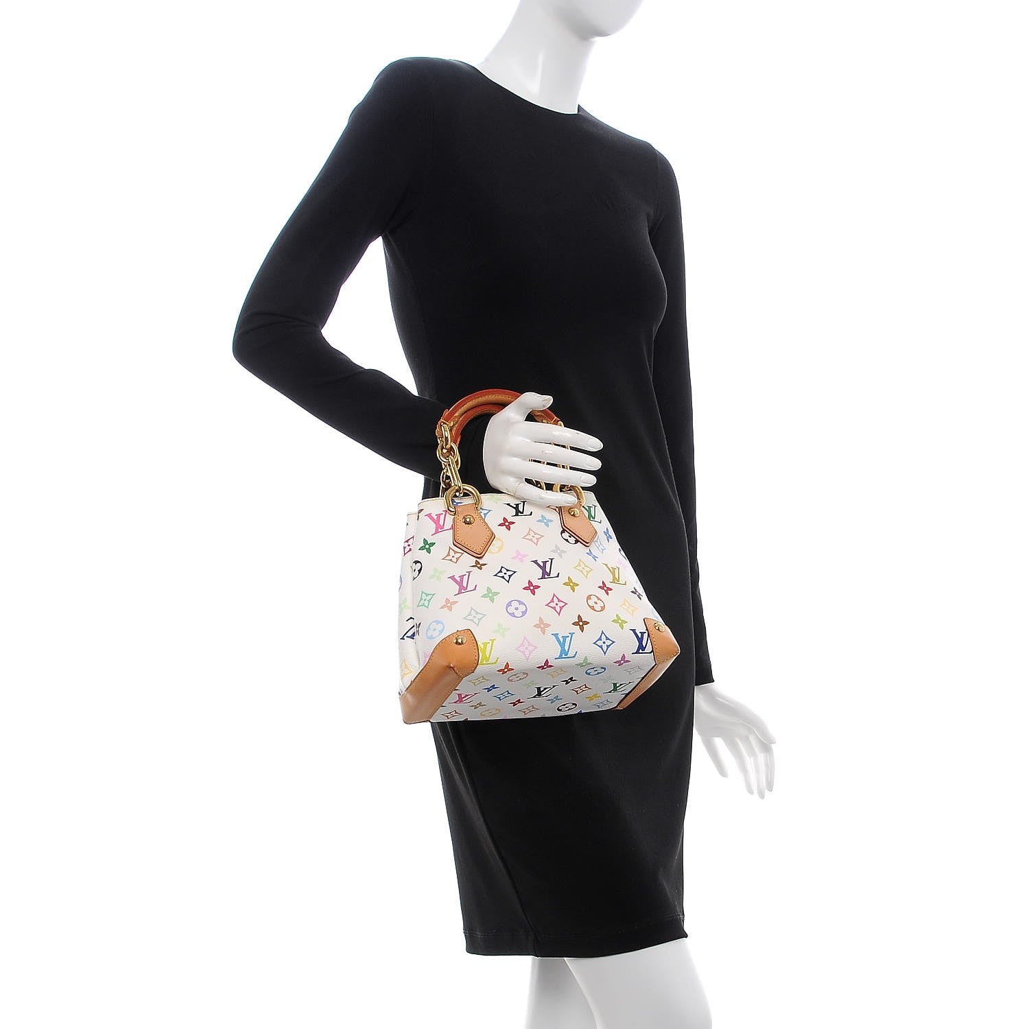 Louis Vuitton Monogram Multicolor Audra White 2 of 12