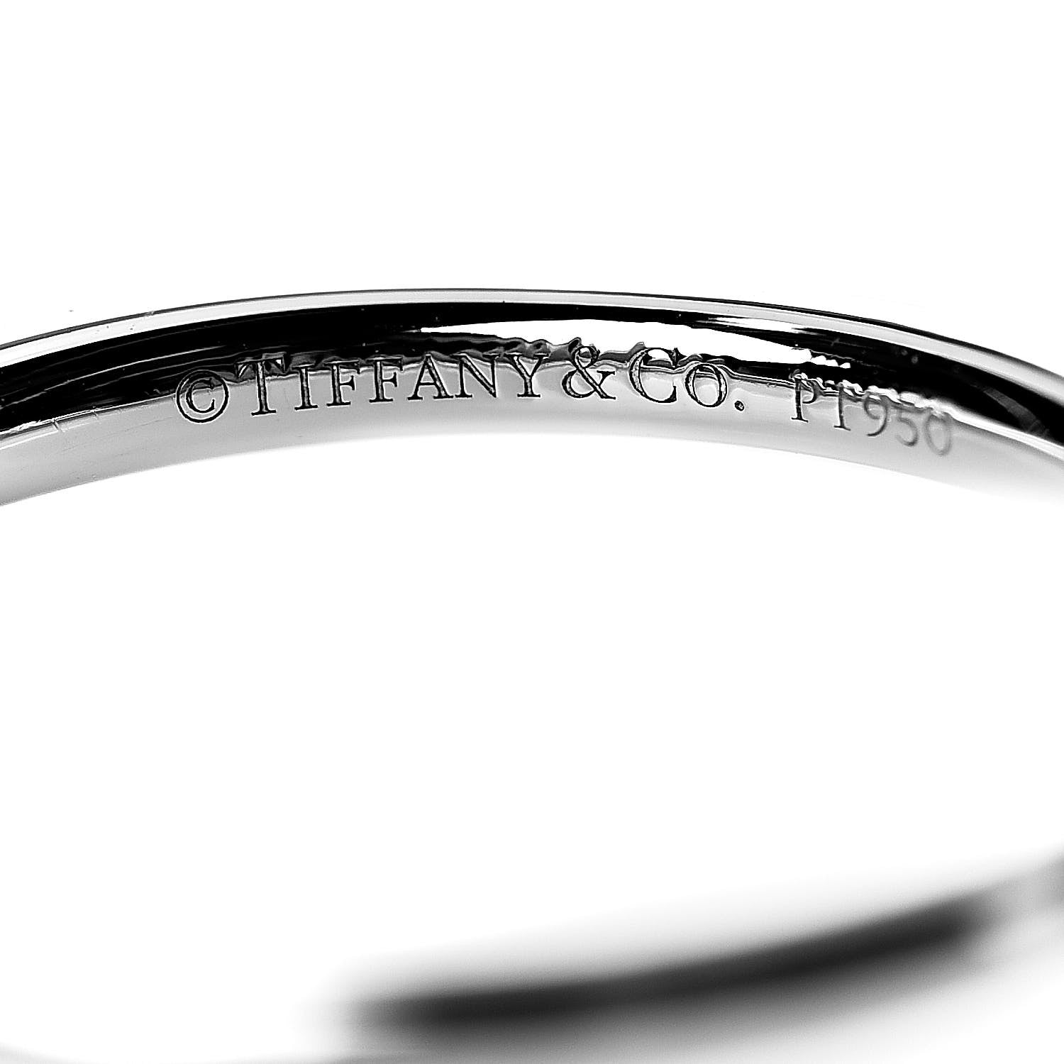 Tiffany Platinum Diamond .16ct Bezet Ring 47 4.25 5 of 5