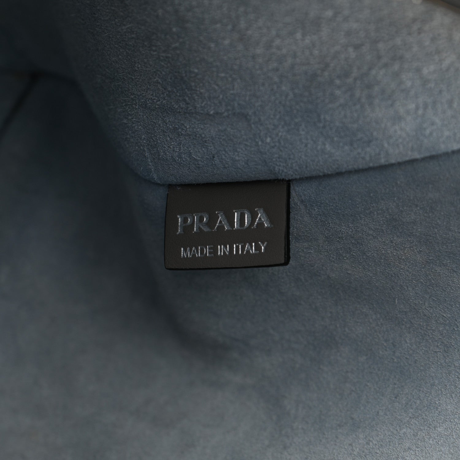 Prada City Calfskin Large Etiquette Tote Light Grey 7 of 11
