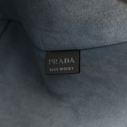 Prada City Calfskin Large Etiquette Tote Light Grey 7 of 11