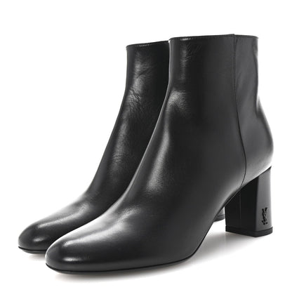 Saint Laurent Nappa Vendome Loulou Ankle Zip Boot 36.5 Black 4 of 7