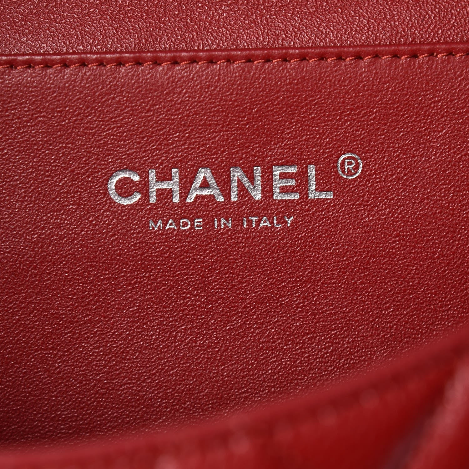 Chanel Caviar Quilted Clutch With Chain Flap Dark Red 6 of 11