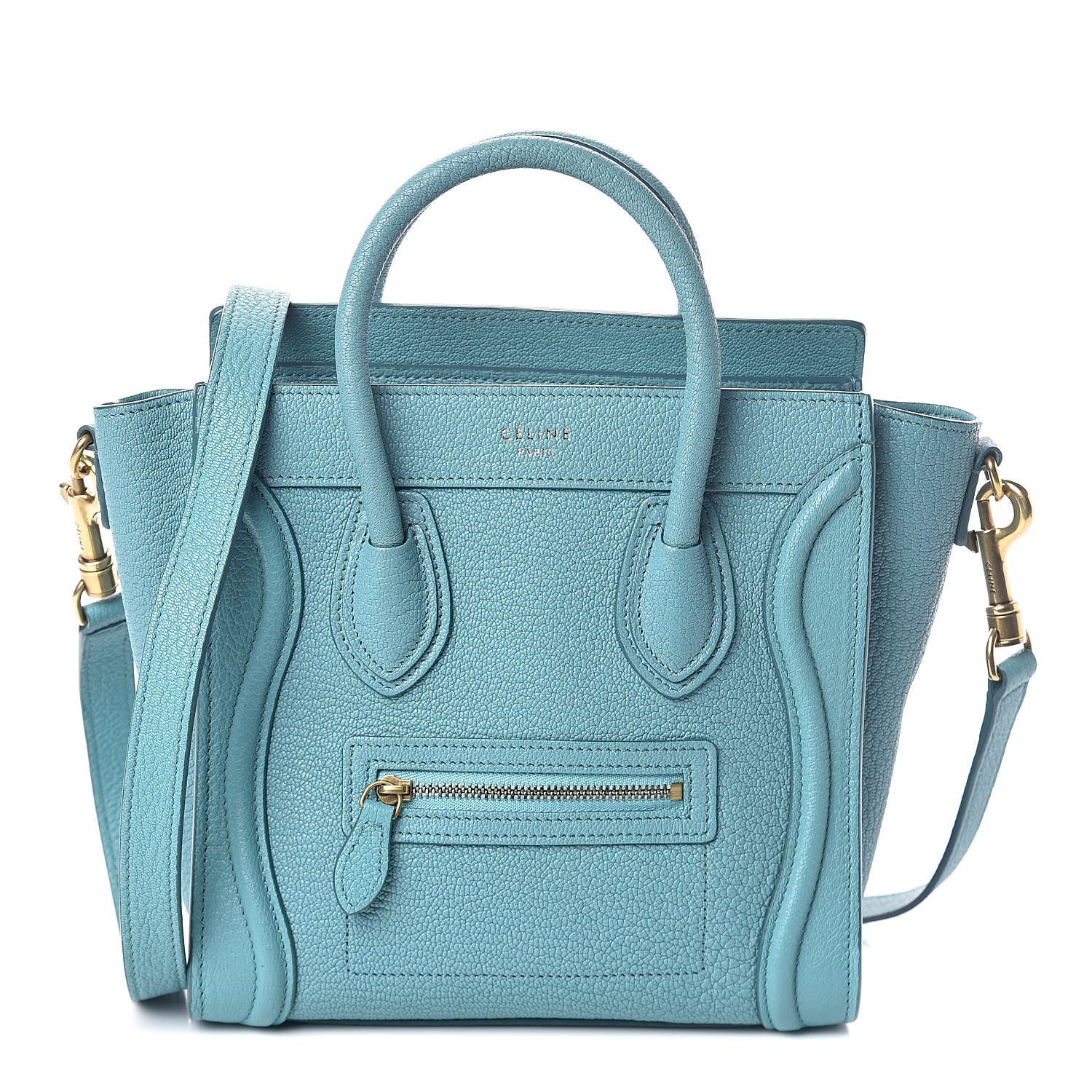 Celine Goatskin Nano Luggage Antarctic 1 of 8