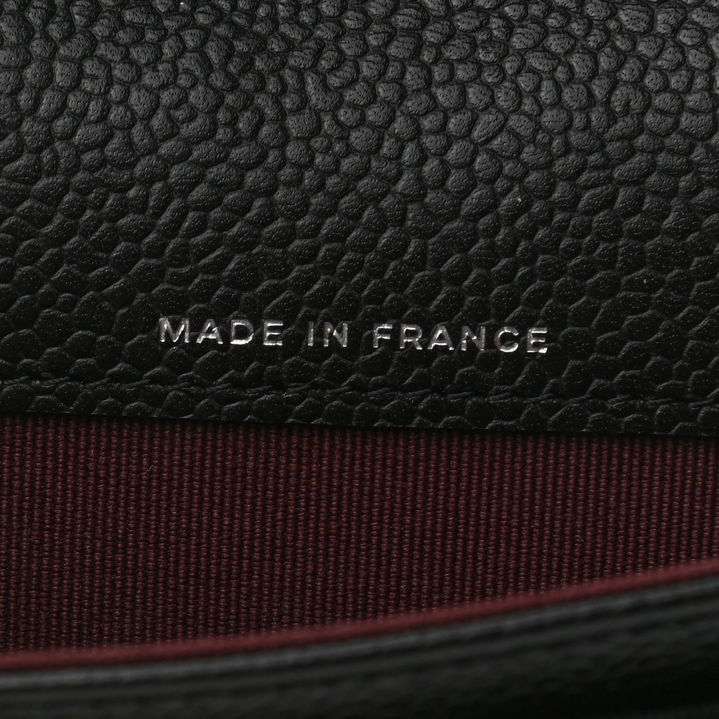 Caviar Quilted Flap Card Holder Wallet Black