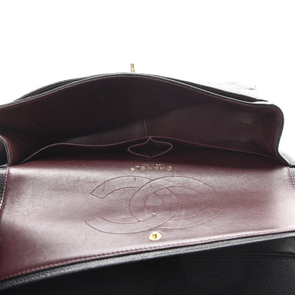 Chanel Caviar Quilted Jumbo Double Flap Black 5 of 13