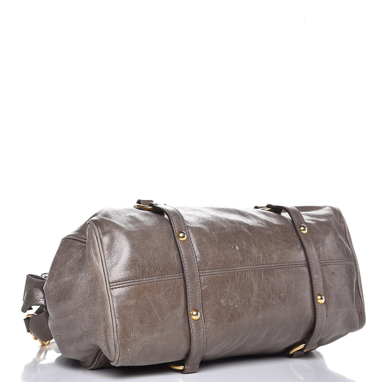 Vitello Lux Medium Bow Bag Fumo