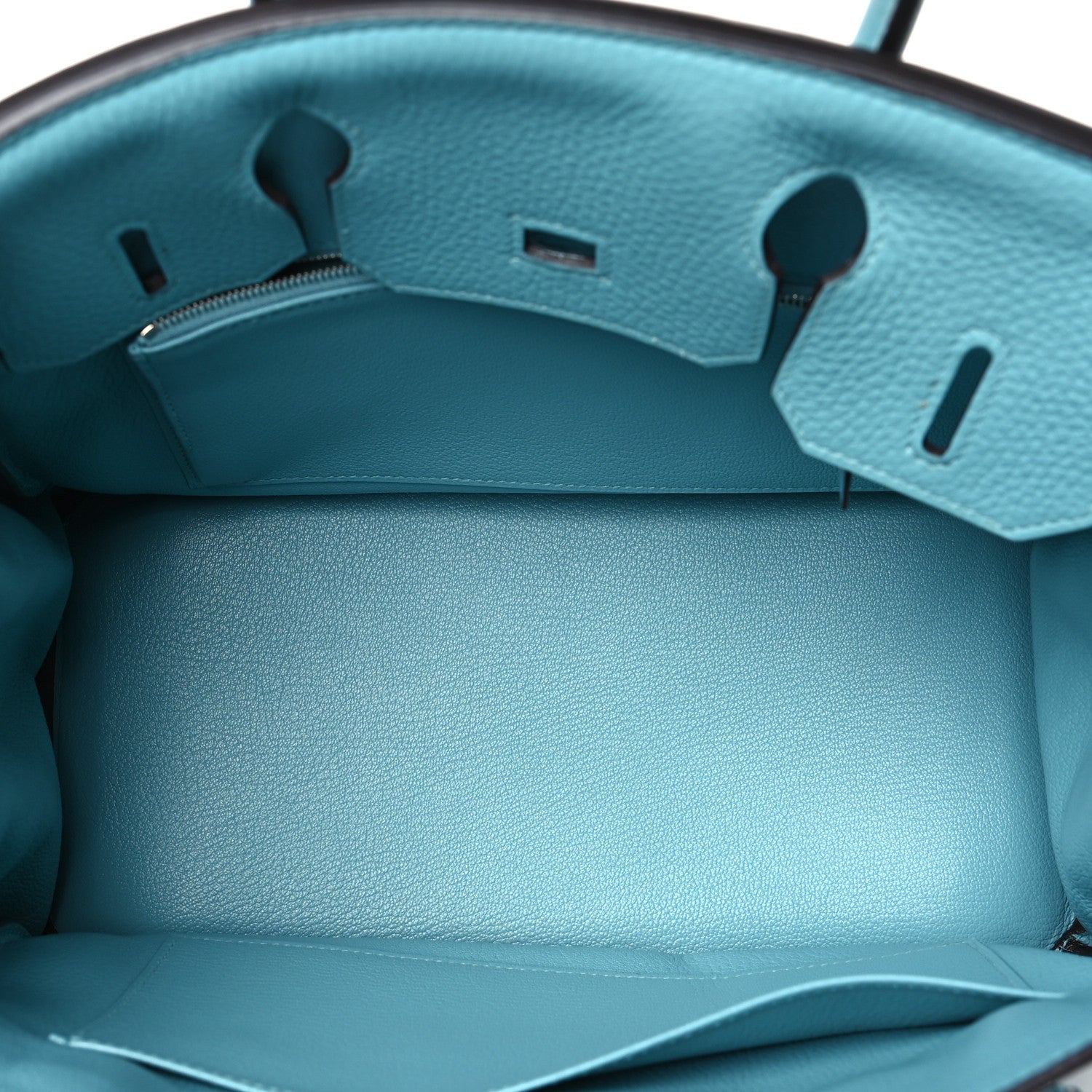 Hermes Taurillon Clemence Birkin 30 Bleu Atoll 5 of 10