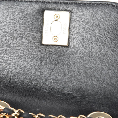 Chanel Lambskin Quilted Mini Trendy CC Chain Wallet Black 12 of 15