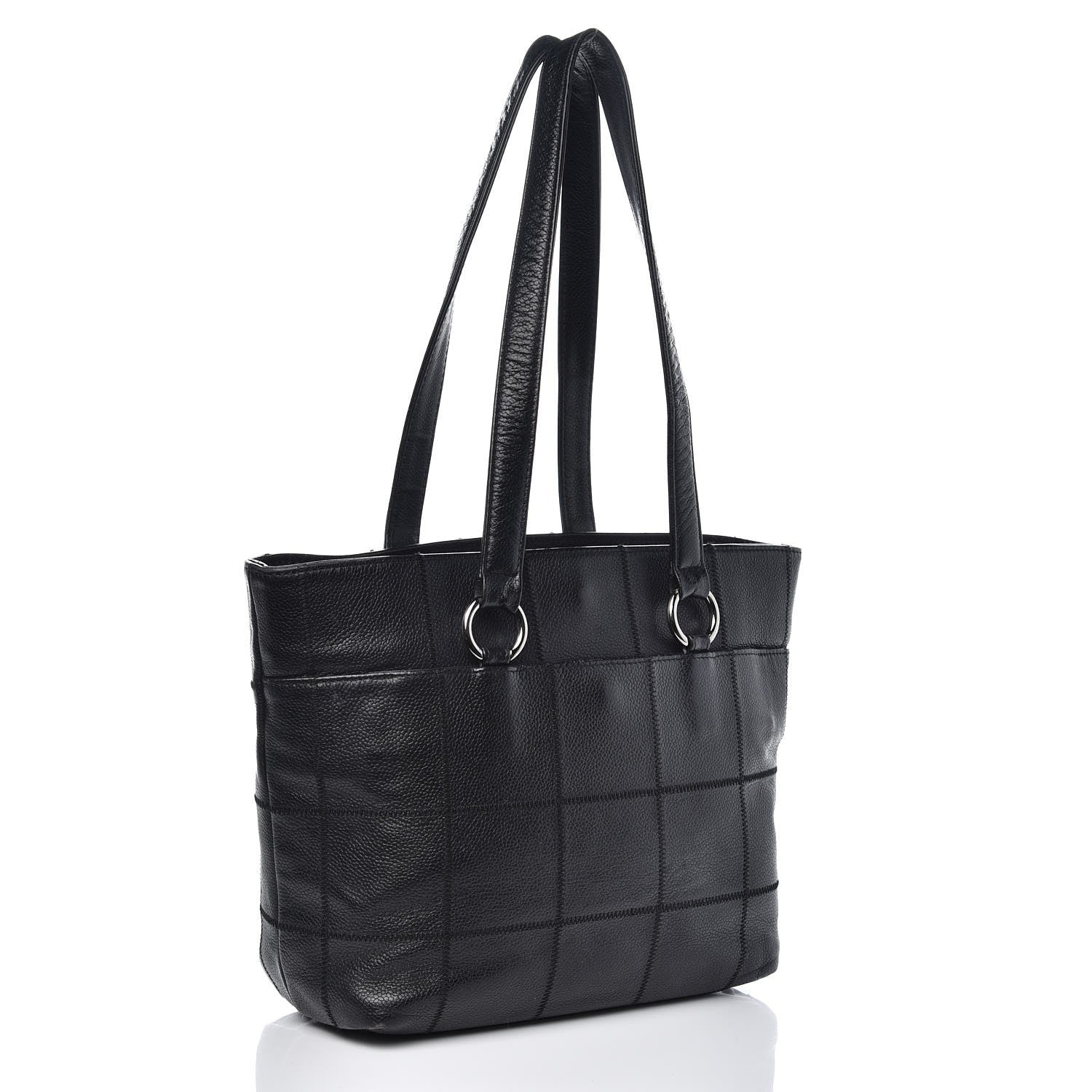 Chanel Caviar Square Stitched Tote Black 5 of 28