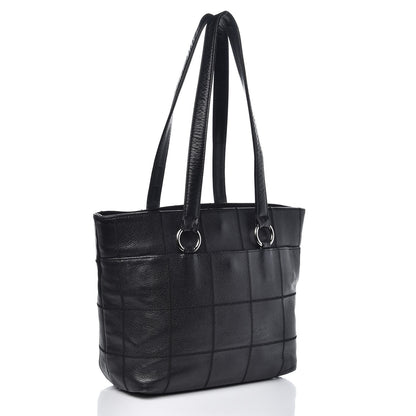 Chanel Caviar Square Stitched Tote Black 5 of 28