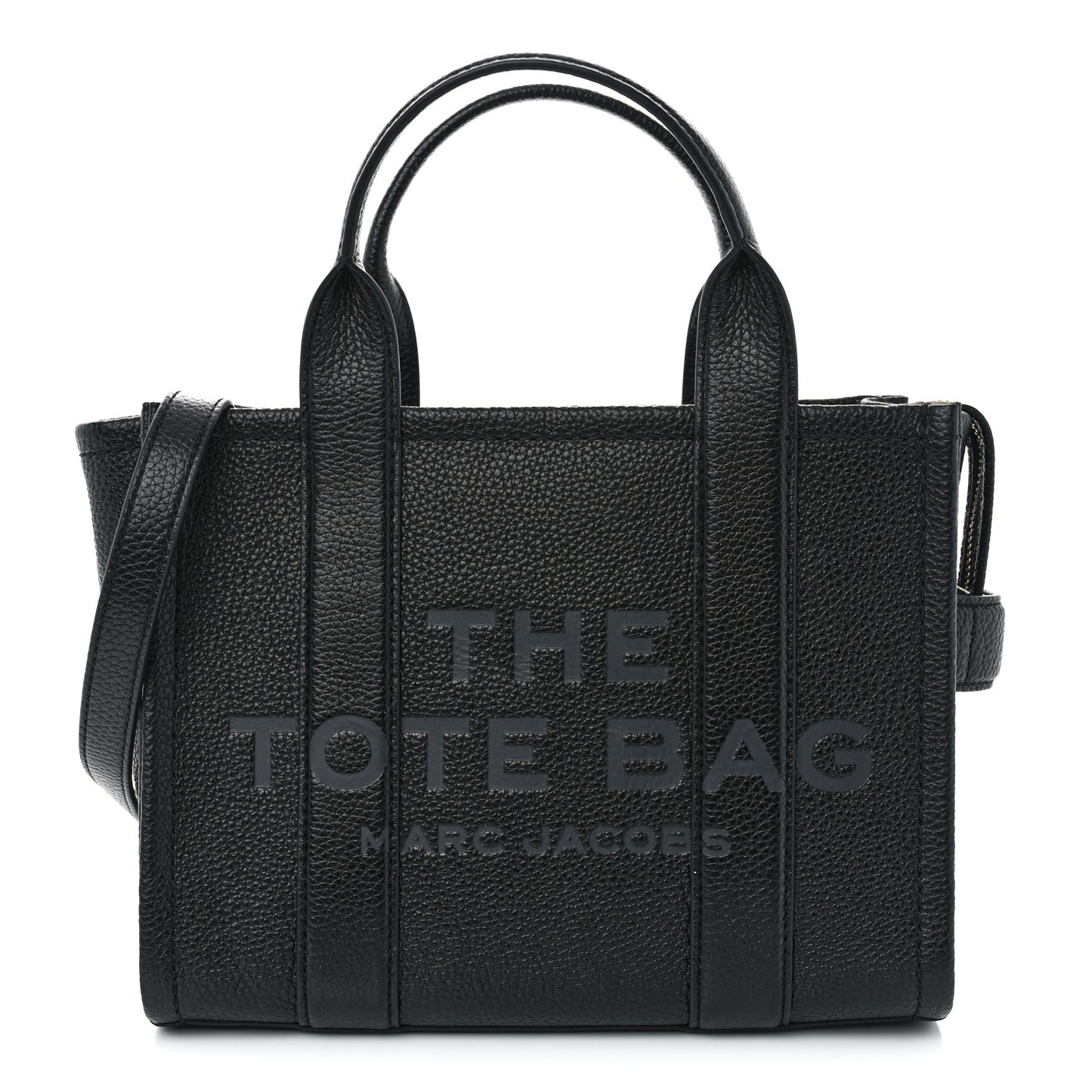 Grained Calfskin Small The Tote Bag Black