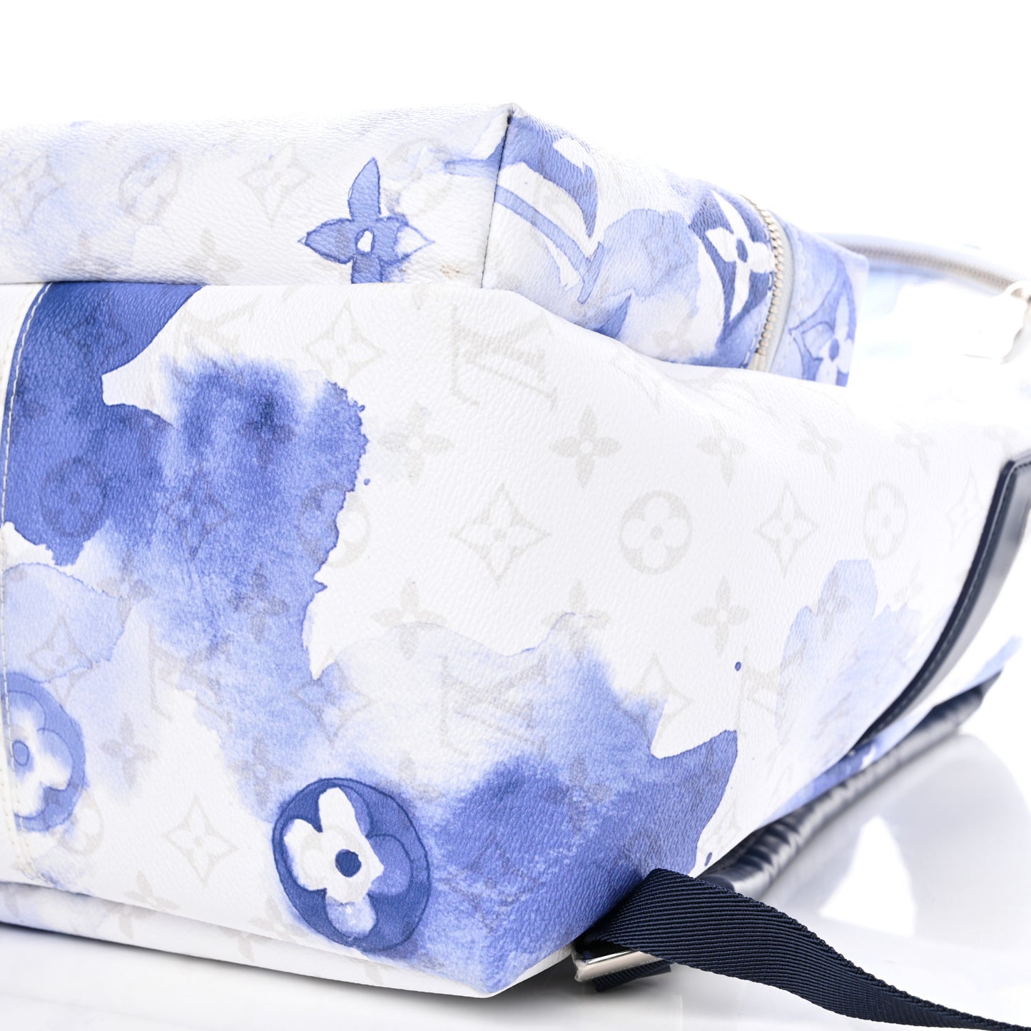 Monogram Watercolor Discovery Backpack Blue