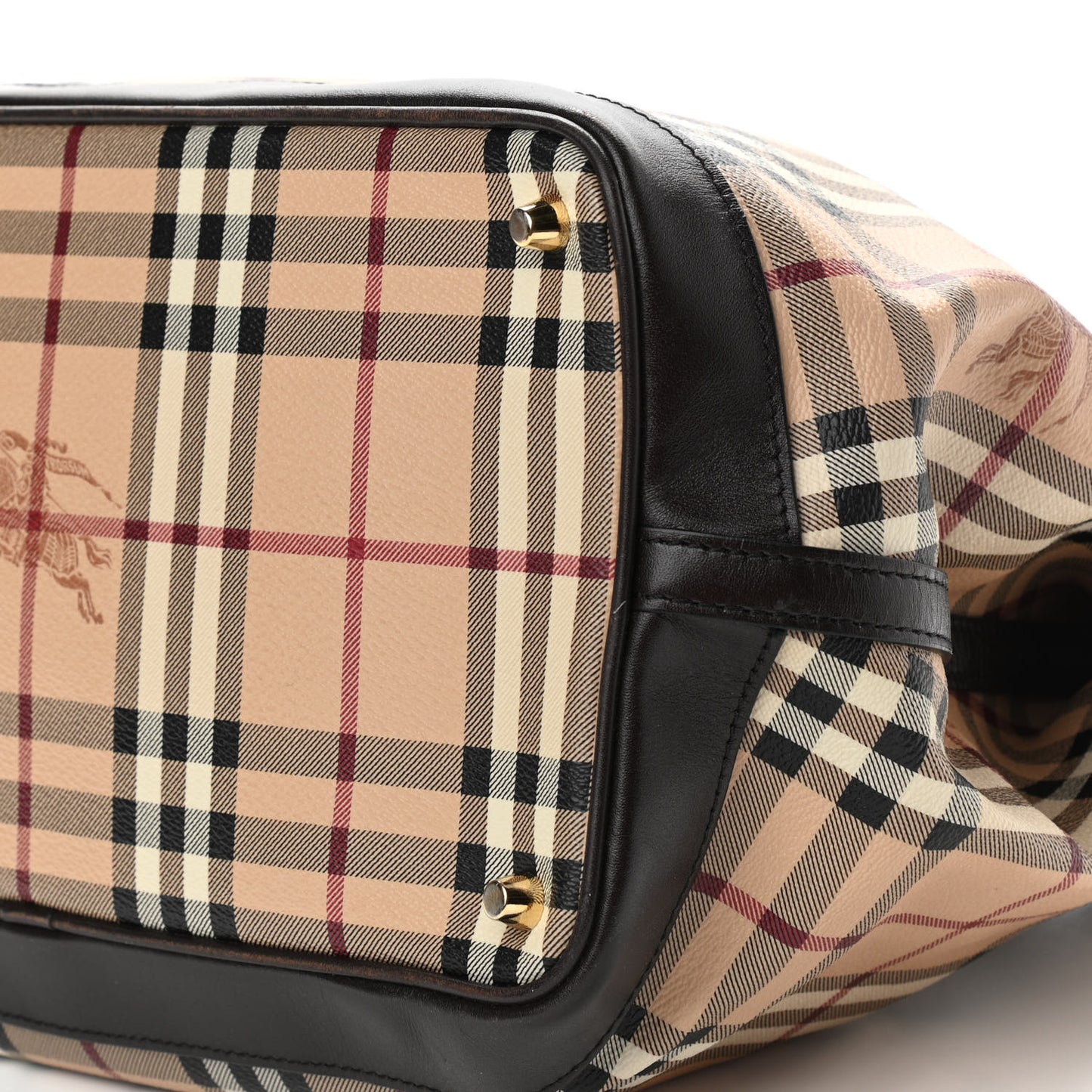 Haymarket Check Medium Golderton Tote Chocolate