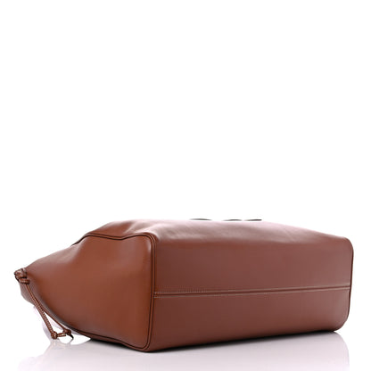 Celine Smooth Calfskin Cuir Triomphe Cabas Drawstring Tan 4 of 12