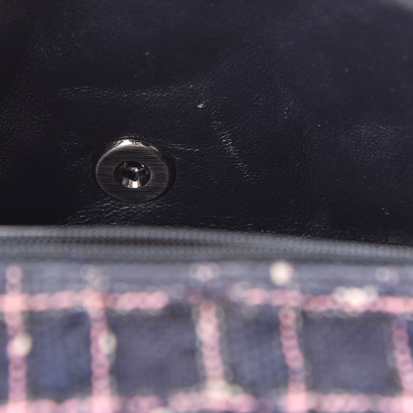 Tweed Quilted Mini Rectangular Flap Multicolor