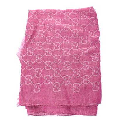 Gucci Wool Silk GG Monogram GGNat Scarf  Roseate 1 of 4