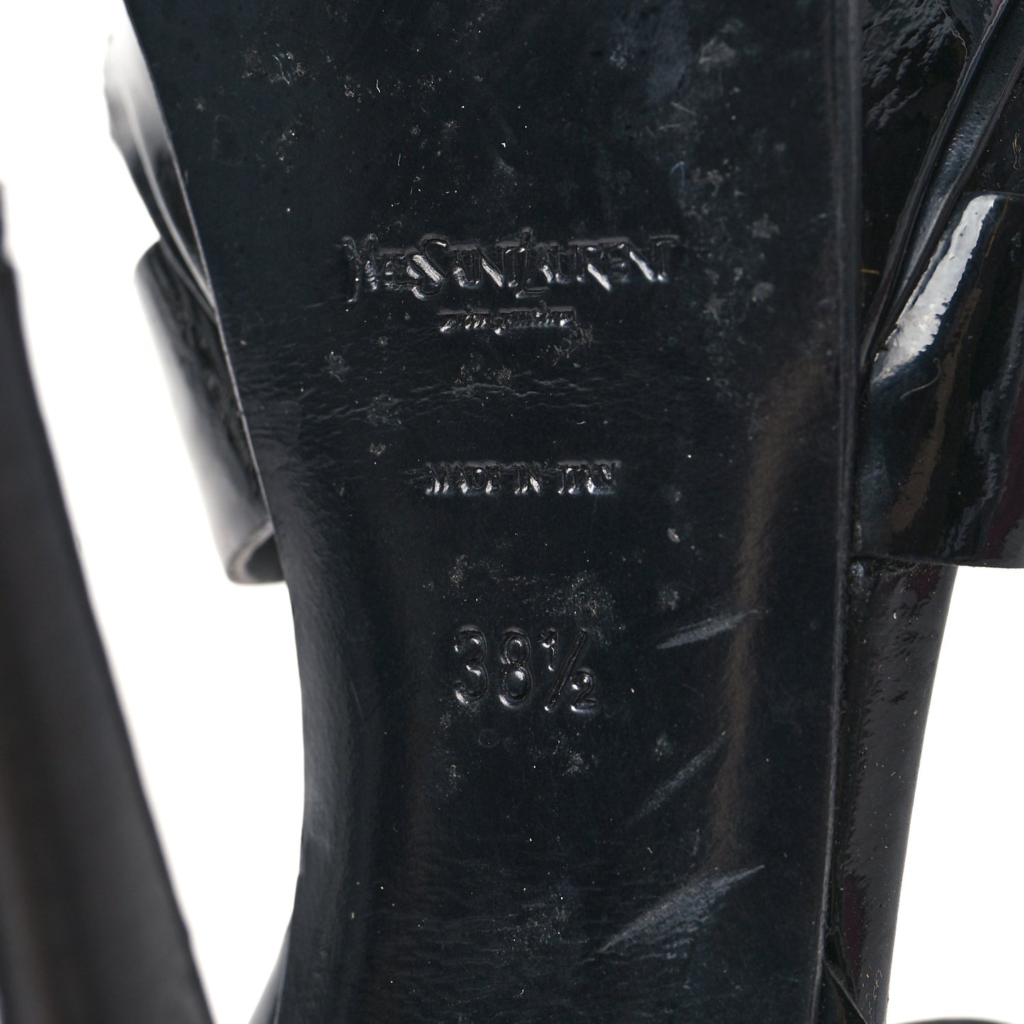 Patent Tribute 105 Platform Sandals 38.5 Black