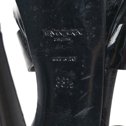 Saint Laurent Patent Tribute 105 Platform Sandals 38.5 Black 6 of 12