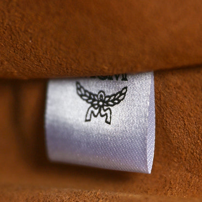 MCM Visetos Small Stark Backpack Cognac Black 7 of 10