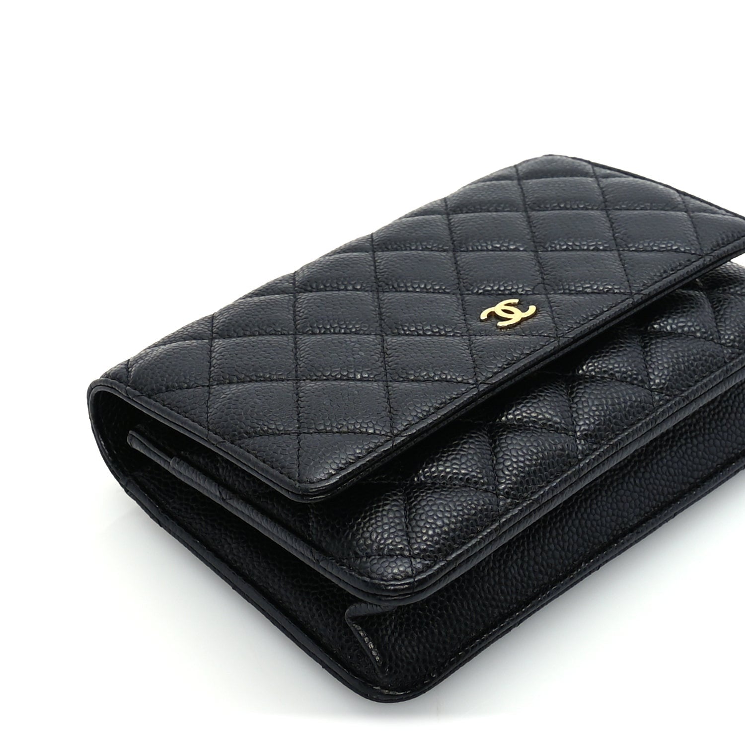 Chanel Caviar Quilted Wallet On Chain WOC  Black 8 of 9
