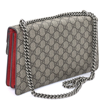 Gucci GG Supreme Monogram Small Dionysus Shoulder Bag  Red 2 of 7