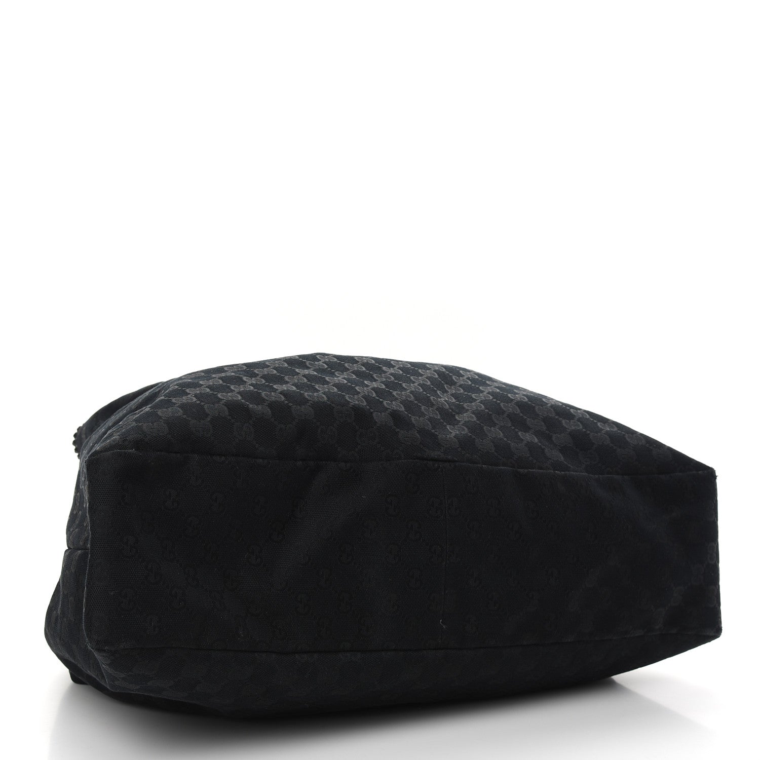 Gucci Monogram Large Horsebit Chain Hobo Black 4 of 11