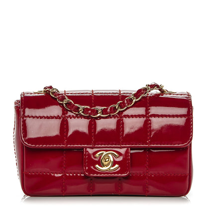 Chanel Patent Square Stitched Mini Flap Red 1 of 8