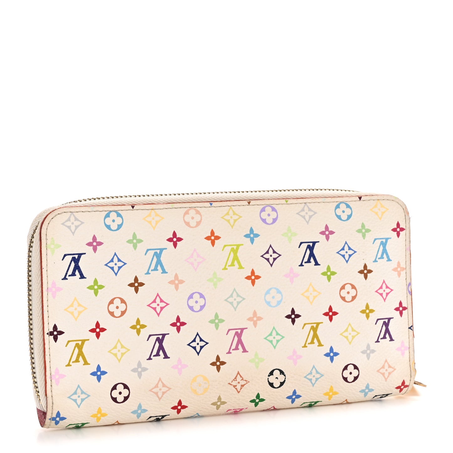 Monogram Multicolor Zippy Wallet White Litchi