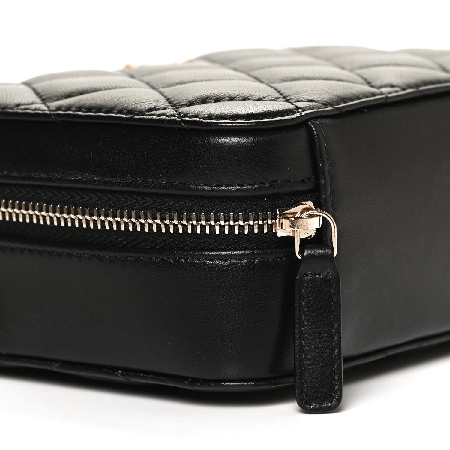 Chanel Lambskin Quilted CC Pearl Crush Camera Case Black 9 of 13