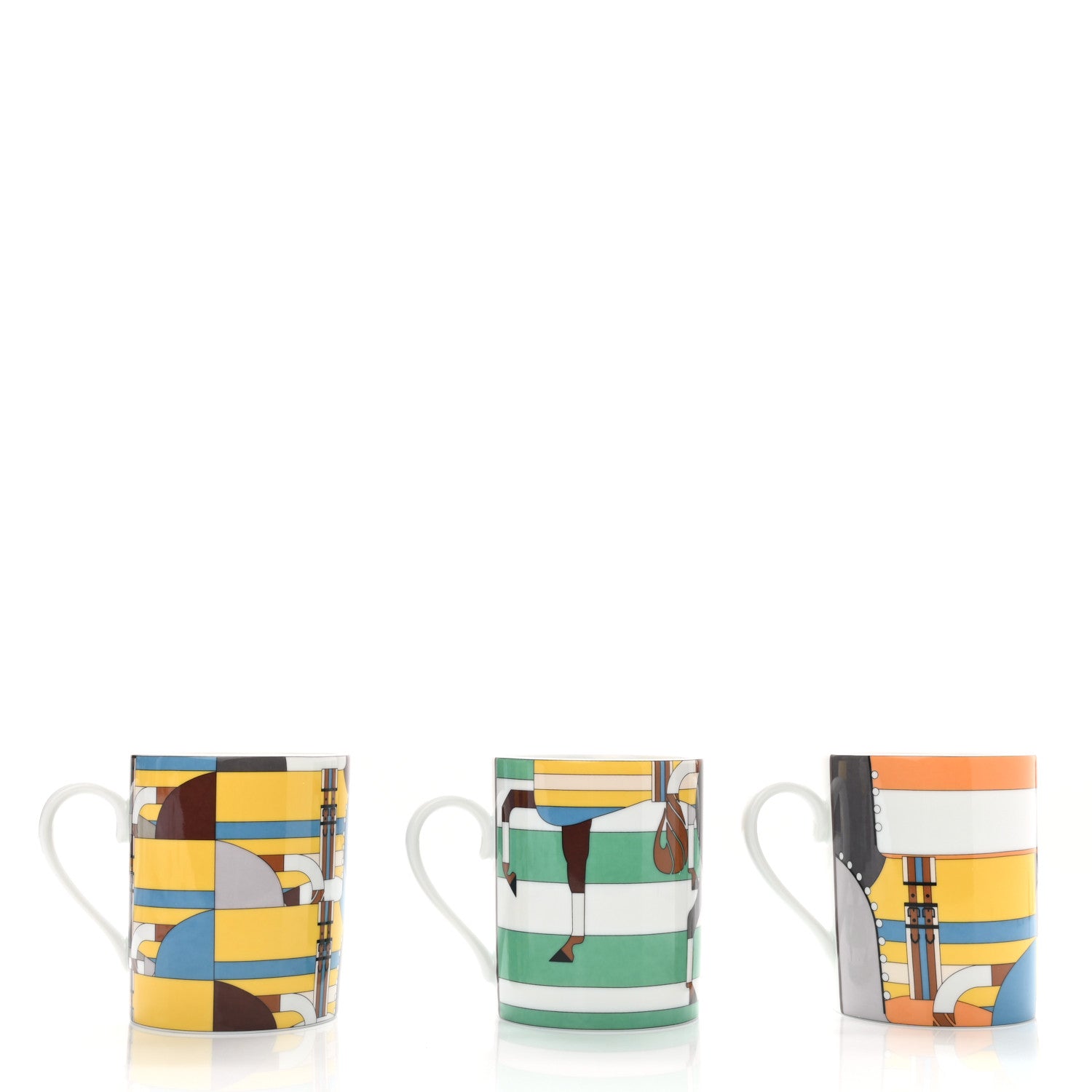 Hermes Porcelain Rocabar Mug Set of 3 3 of 10